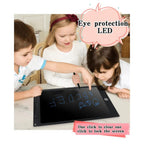12-inch LCD writing tablet - erasable doodle board for kids, reusable learning notebook