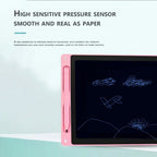 12-inch LCD writing tablet - erasable doodle board for kids, reusable learning notebook
