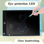 12-inch LCD writing tablet - erasable doodle board for kids, reusable learning notebook