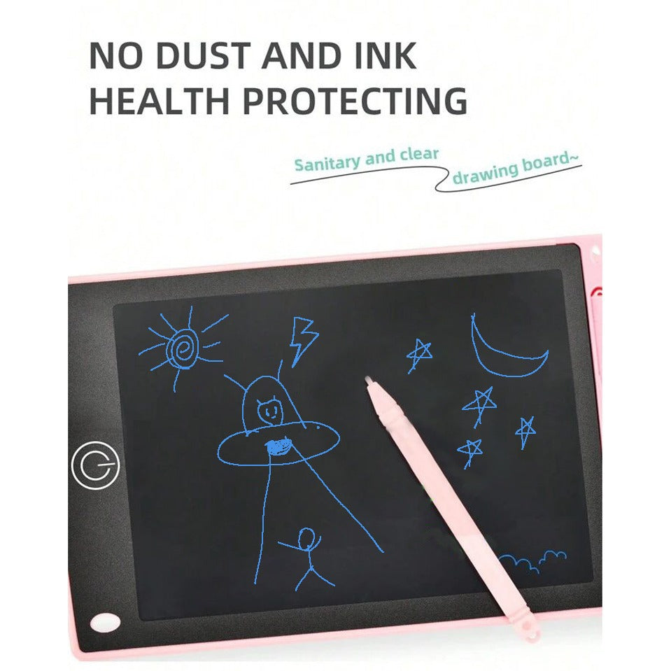 12-inch LCD writing tablet - erasable doodle board for kids, reusable learning notebook