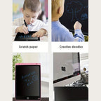 12-inch LCD writing tablet - erasable doodle board for kids, reusable learning notebook