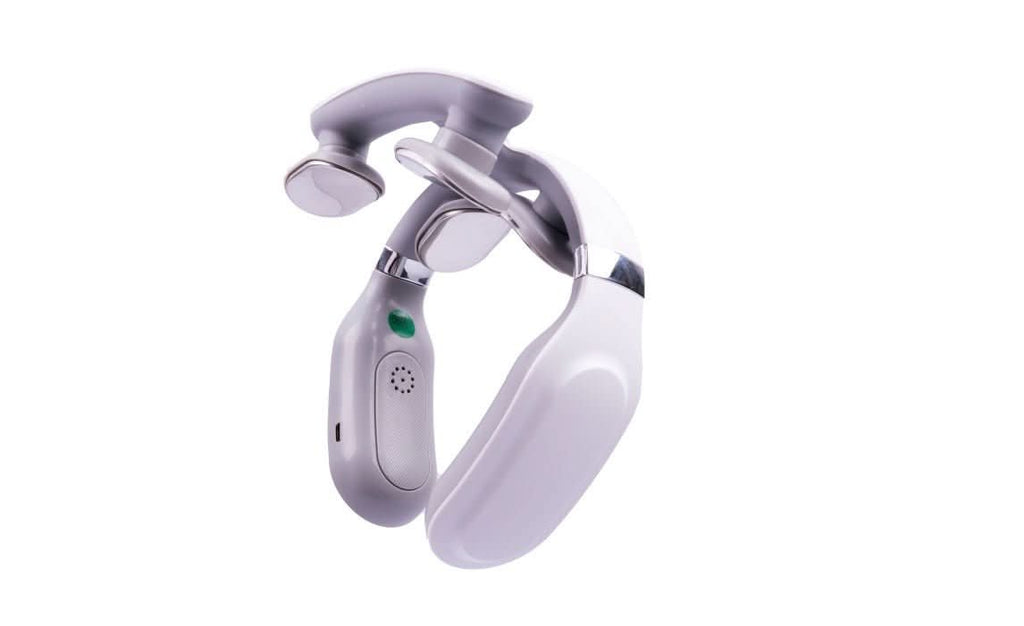 4-in-1 neck massager with heat & vibration