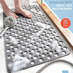 Non-Slip Shower Mat with Suction Cups, Water-Repellent Surface and Mold Resistance