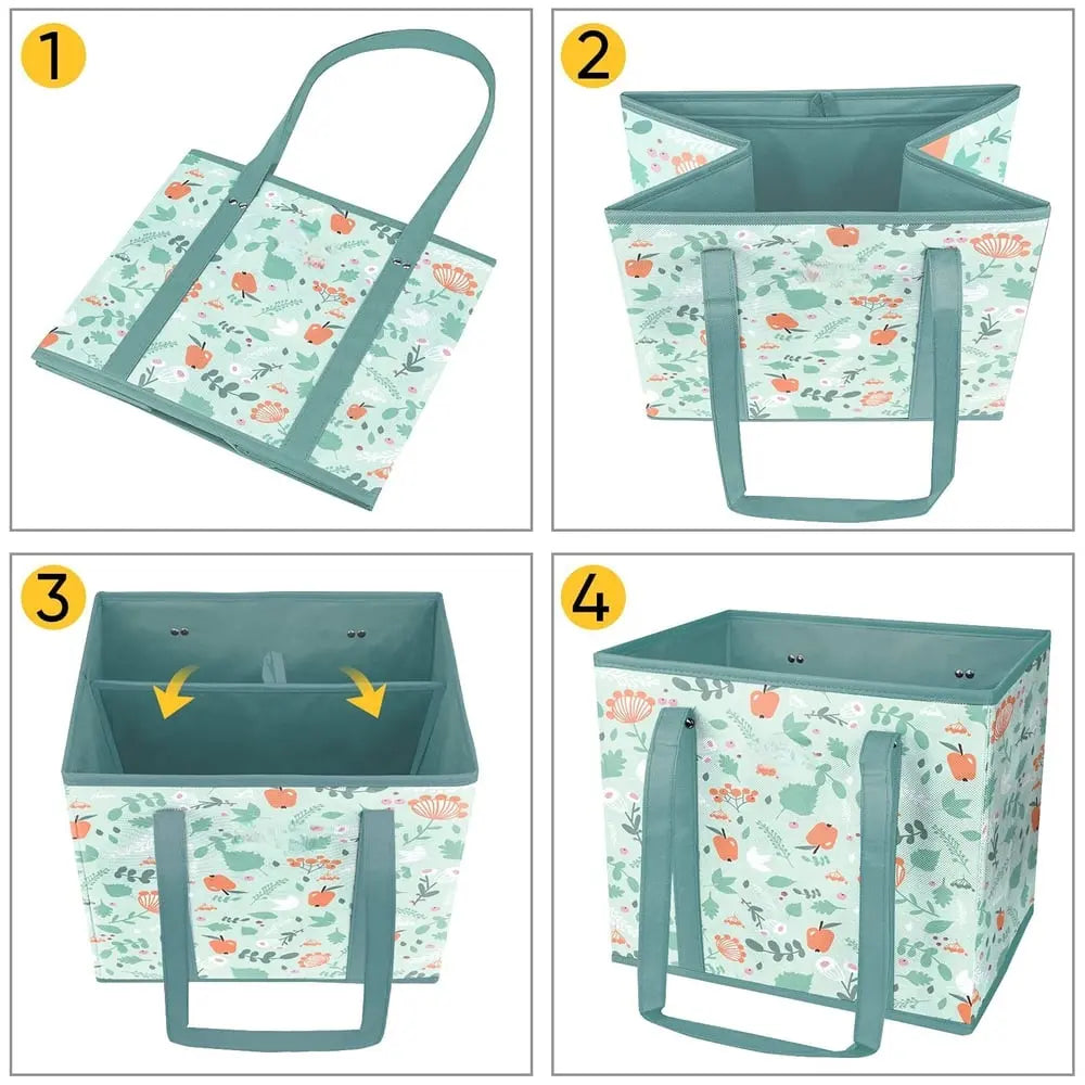 Robust & foldable shopping bag with XL volume (3 pieces)