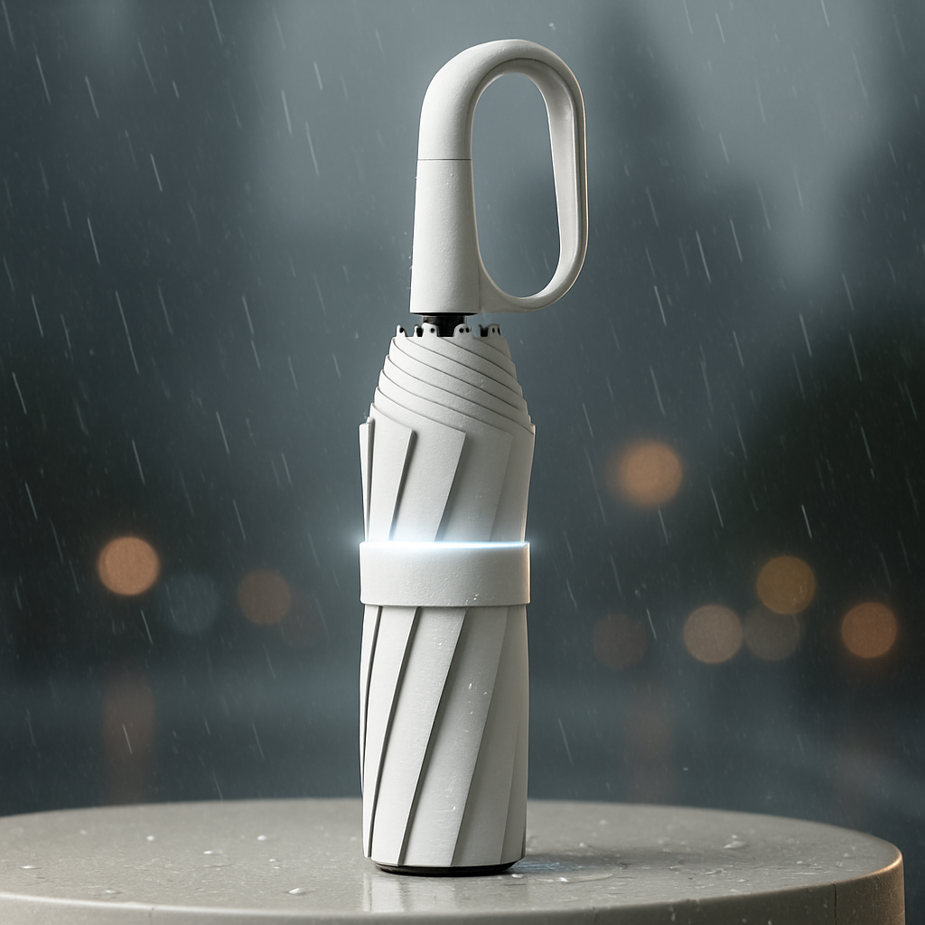Compact Travel Umbrella Windproof Canopy