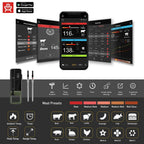 Wireless grill thermometer with precise temperature measurement