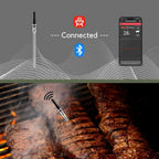 Wireless grill thermometer with precise temperature measurement