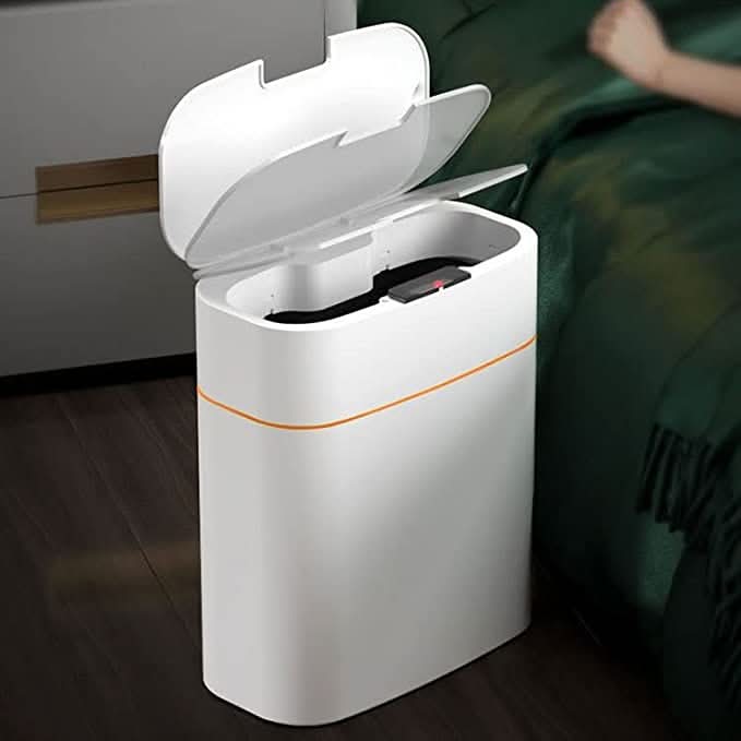 13L Smart Trash Can with Infrared Sensor and Lid