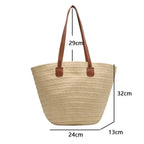Basket Shoulder Bag for Women – Woven Design – practical and spacious – versatile carrying options – Wall Clock
