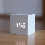 Elegant Digital LED Clock in Wood