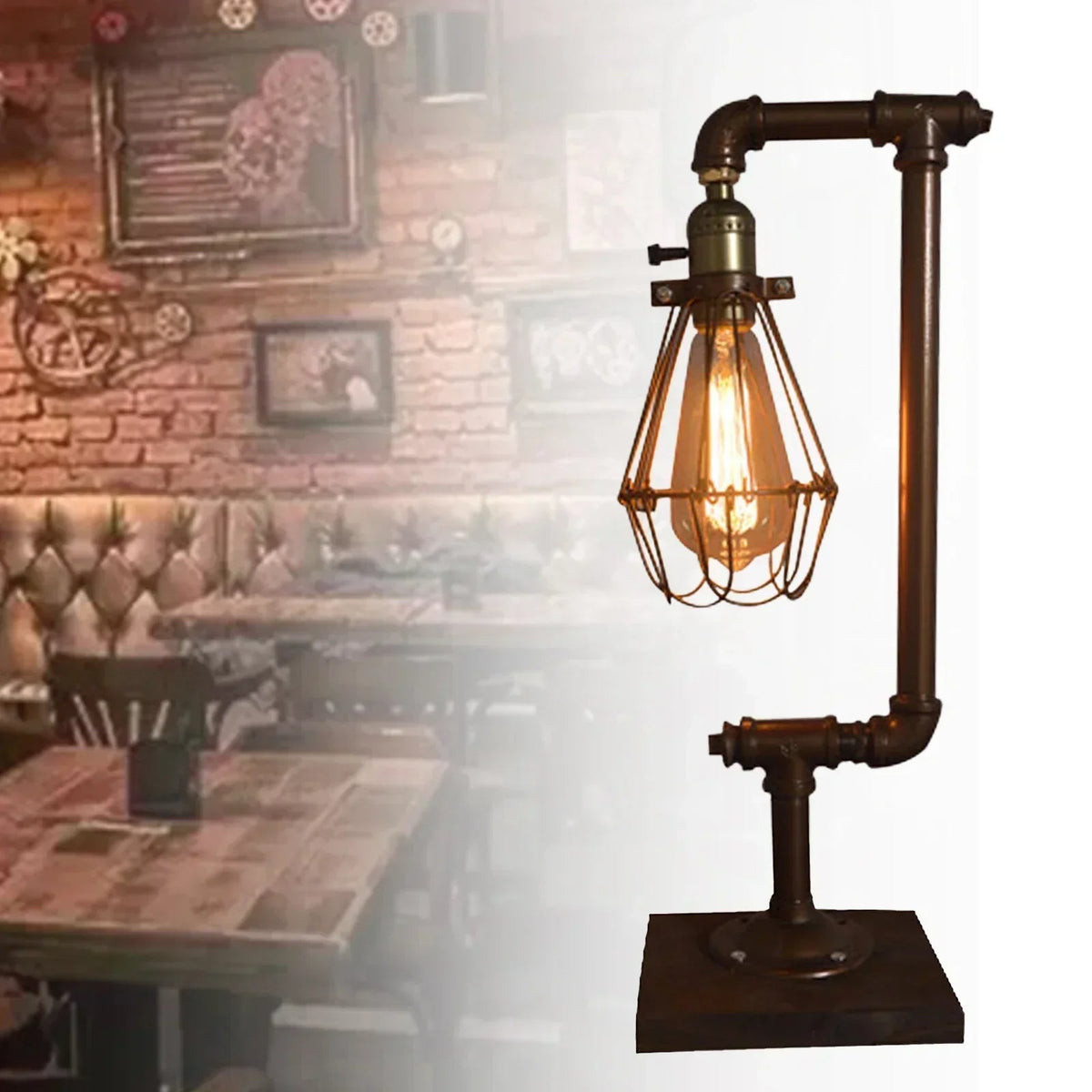 RetroCharm – Retro table lamp made of metal