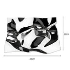Wrinkled Stainless Steel Obsidian Tray