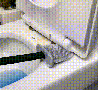 FlexiClean Toilet Brush – Hygienic Silicone Design for Easy Cleaning