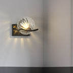 Modern LED Wall Lamp with Glass Panel
