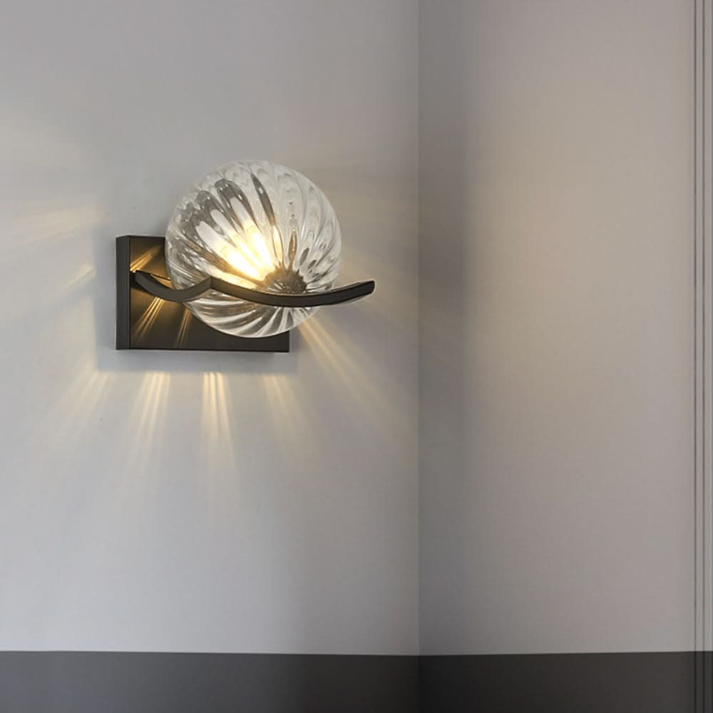 Modern LED Wall Lamp with Glass Panel