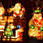 Christmas window lights for a cozy festive atmosphere