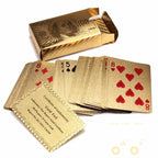 24K Gold Plated Playing Card with Wood - Style Box