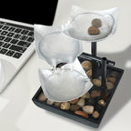 LeafFlow – Elegant Indoor Fountain with Leaf Design and Gentle Water Flow