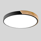 Wood Macaroon Circular Ceiling Light