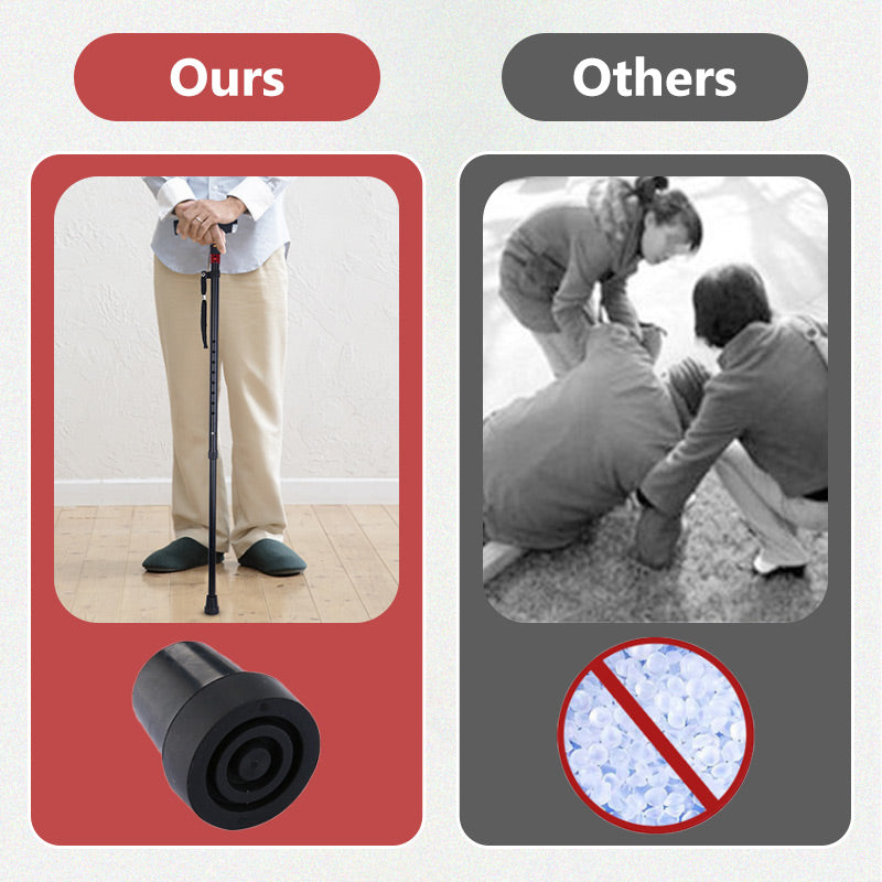 Intelligent Walking Stick for Elderly People with LED Light