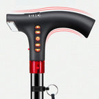 Intelligent walking stick for elderly people with LED light