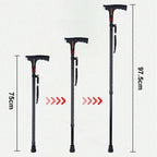 Intelligent Walking Stick for Elderly People with LED Light