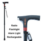 Intelligent Walking Stick for Elderly People with LED Light
