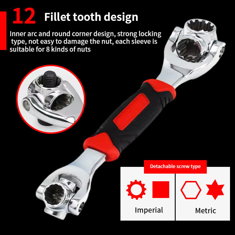 52 in 1 Universal Socket Wrench Key