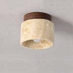 Creative Japanese Ceiling Lamp in Cream Style