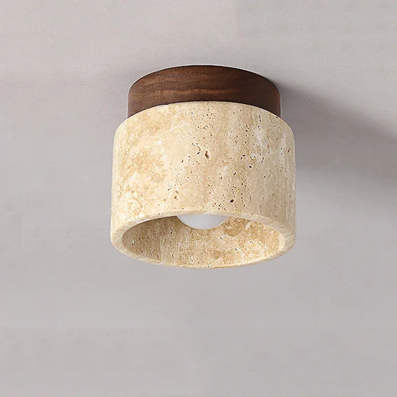 Creative Japanese Ceiling Lamp in Cream Style