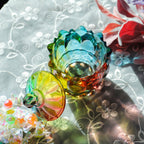 Iridescent Sugar Bowl with Lid