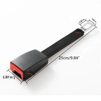 Raised Seat Belt Extender with Rigid Stem