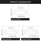 Modern LED Ceiling Light with Flush Mount Design for Interior Spaces