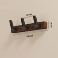 Minimalist Wall-Mounted Coat Hook with Wood & Metal Coat Holder