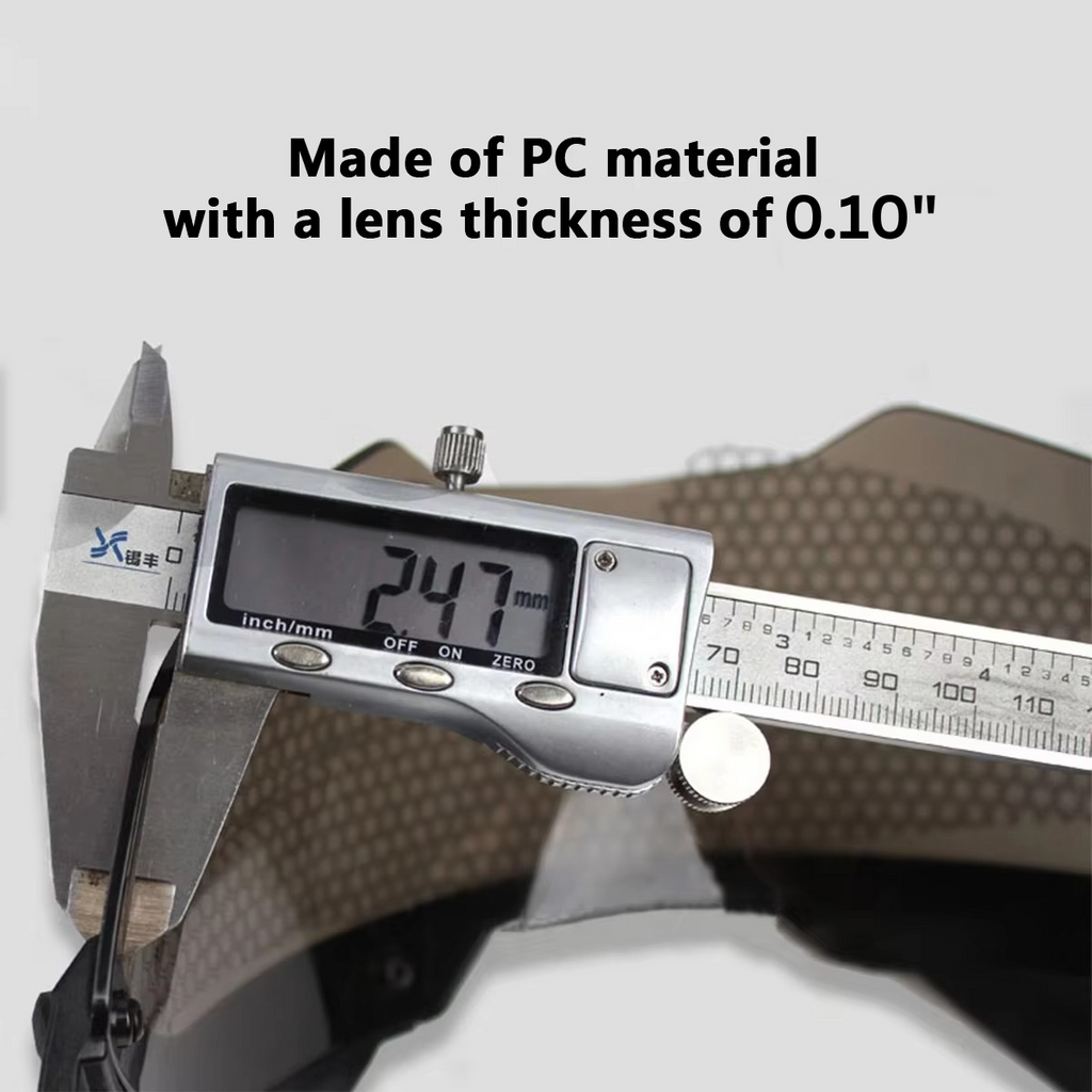 Adjustable Tactical Helmet with Anti-Fog Detachable Goggles