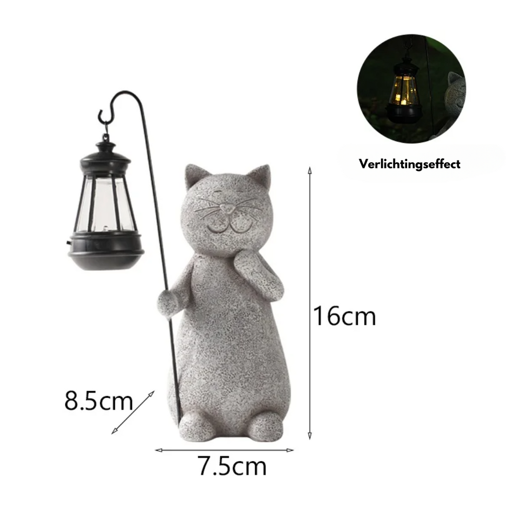 EnchantedKitty - Elegant Decorative Cat for Outdoor Space
