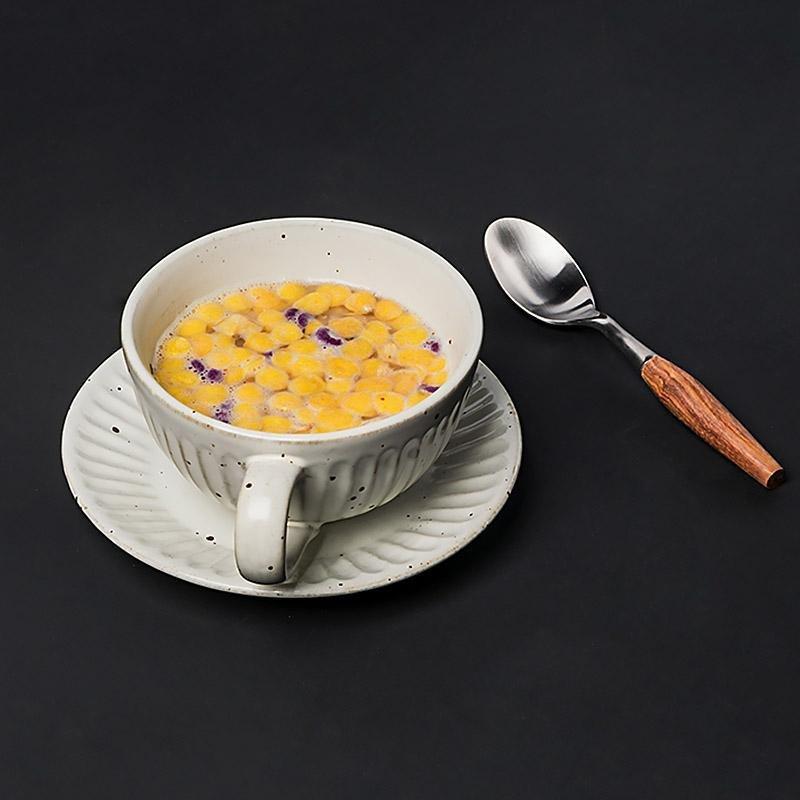 ElegantBowl – Set of 2 Stoneware Bowls with Spoon