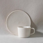ElegantSips – Stoneware Coffee Mug Set with Spoon