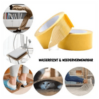 Adhesive resistant clear tape