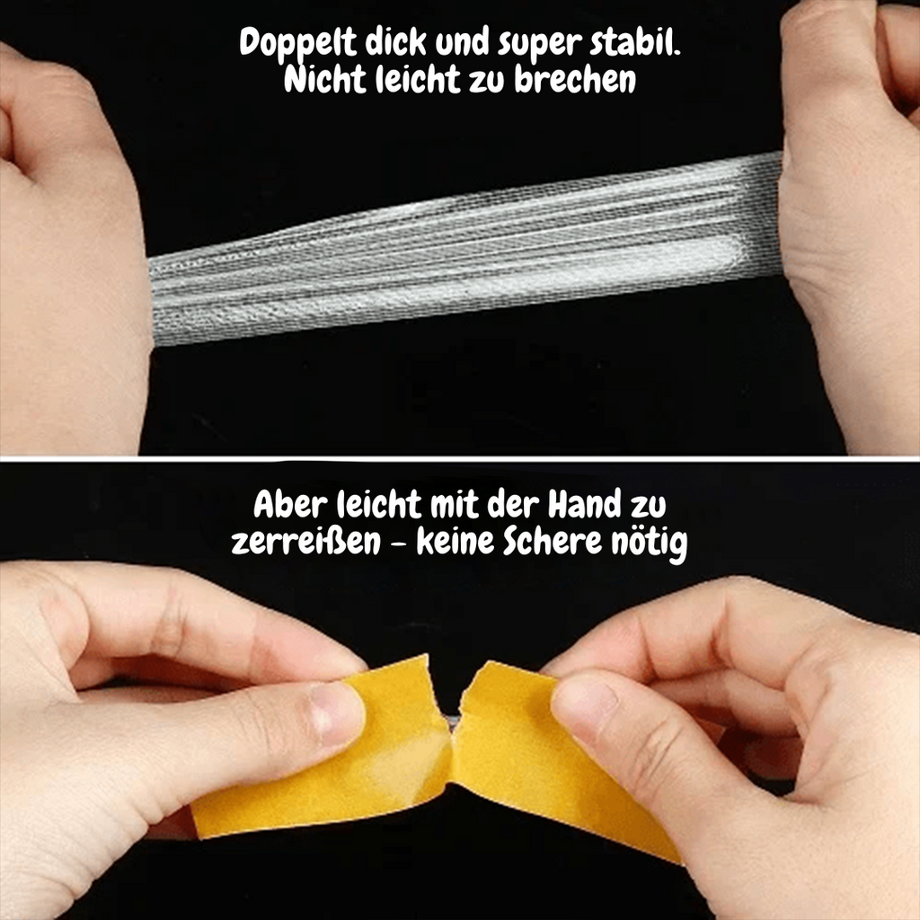Adhesive resistant clear tape
