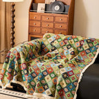 Zahara Geometric Tribal Kilim Sofa Cover