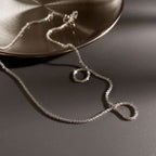 Delicate necklace set in 925 silver for elegant style