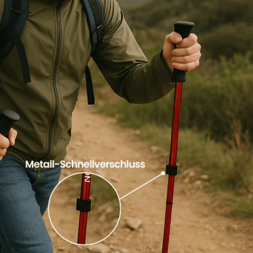 Adjustable Trekking Poles for Stability & Comfort
