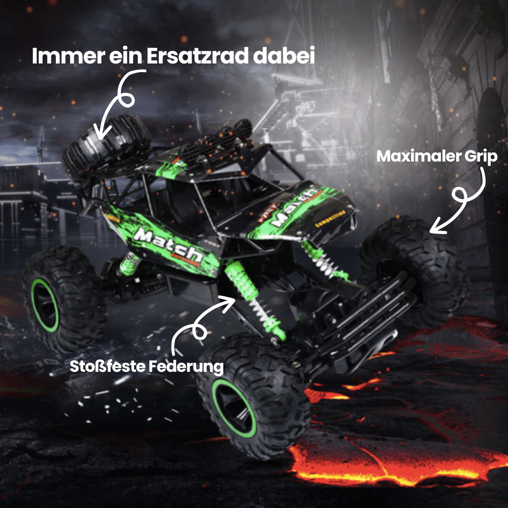 Robust RC monster truck for any terrain