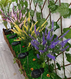 Solar LED Garden Flower Lights - Decorative Lavender Outdoor Lights for Garden and Terrace, waterproof, energy-efficient
