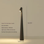 Table Lamp Modern Red Metal LED Light
