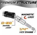 Magnetic swivel bit holder