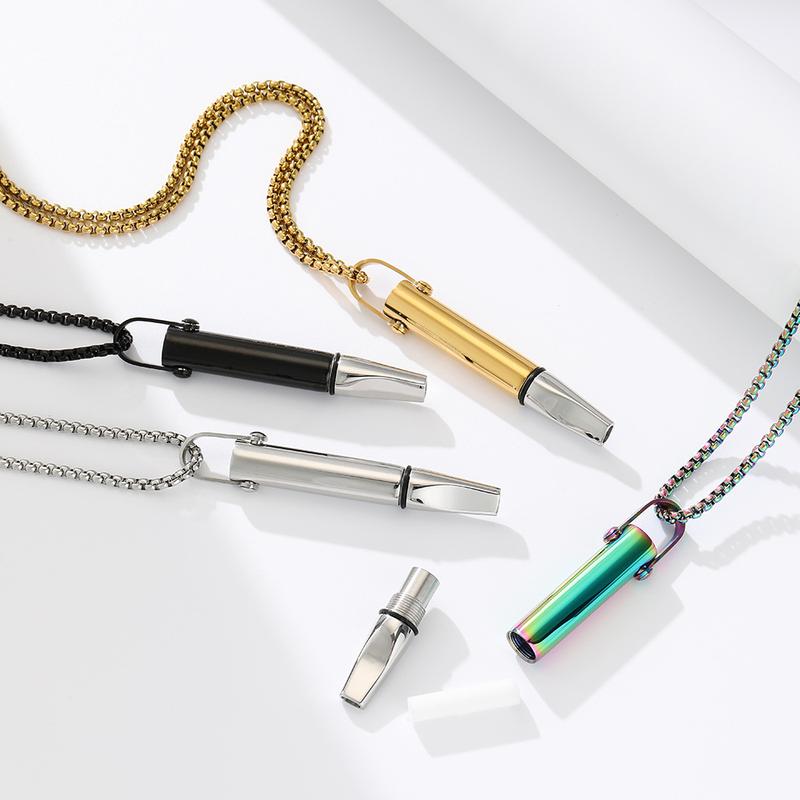 Stainless Steel Breathing Trainer Pendant