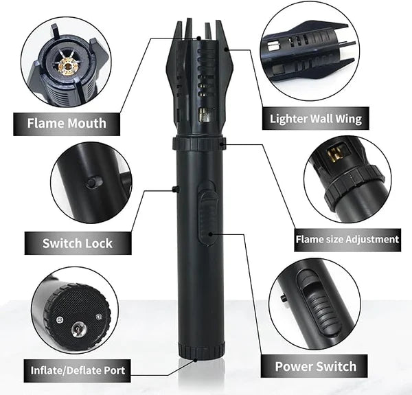 Lighter with Torch for Self-Defense