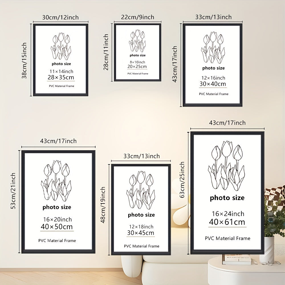 GalleryFrame – Set of 3 Black Photo Frames for Walls and Tables